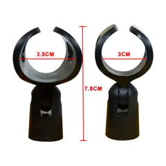 MEKSE - PORTA MICROFONO DE GOMA NEGRO YH-15A