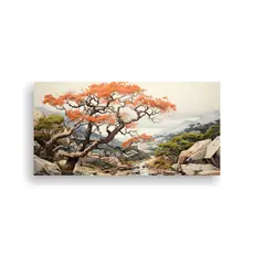 GENERICO - Lienzo Vanguardia Simplicidad Arbutus Tree Colores Sutiles A 160x80cm
