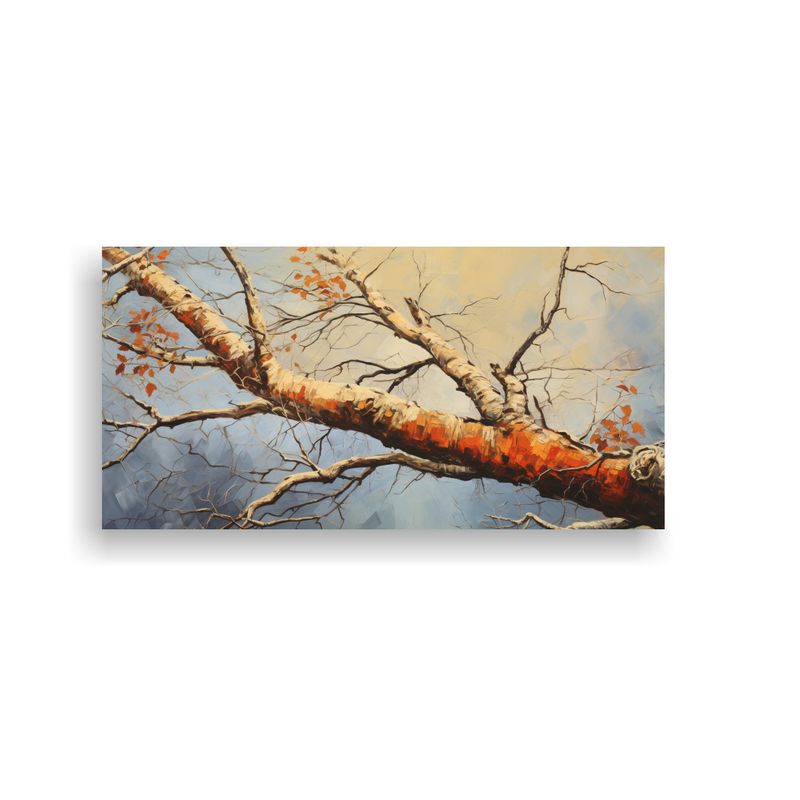 GENERICO - Pintura Mágica De árbol De Abedul En Lienzo, Estilo Abstra 160x80cm