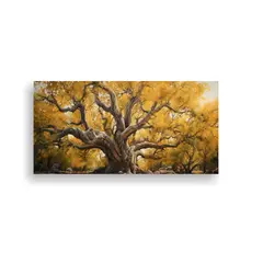 GENERICO - Cuadro Abstracto Del Árbol De Alamo Horizontal 160x80cm