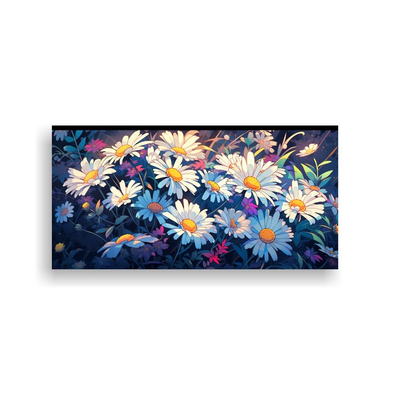 GENERICO - Pintura Lienzo Decoración Hogar: Manzanilla En Colores Arco 160x80cm