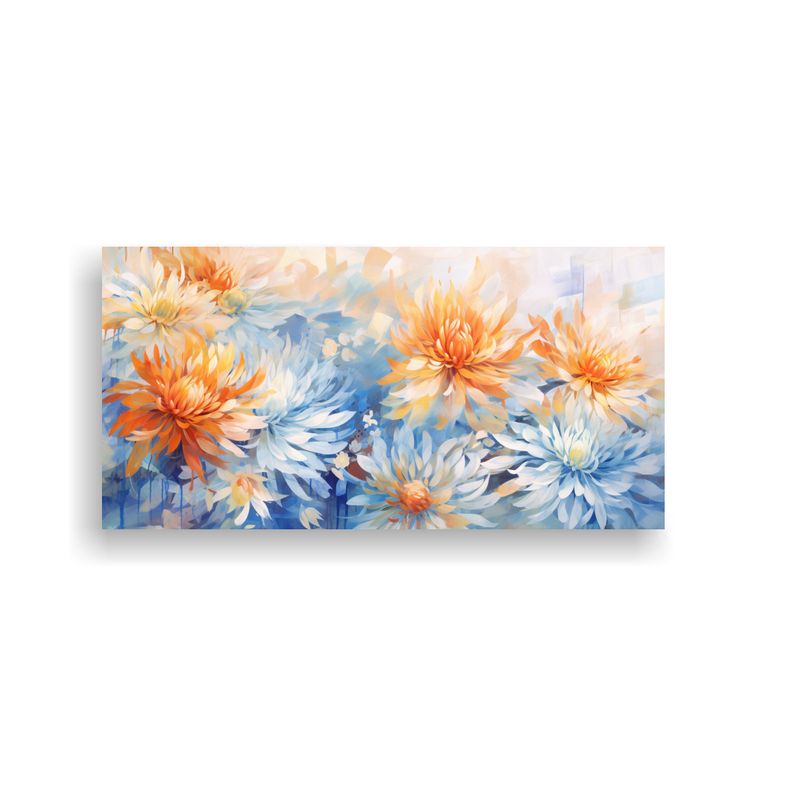 GENERICO - Pinturas Abstractas Duraderas De Colores Naranja Y Azul Con  160x80cm