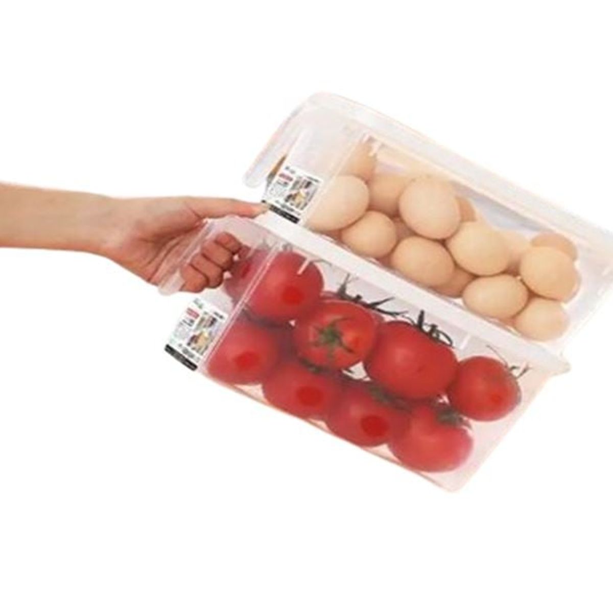 GENERICO - Taper Tupper Organizador Plastico Para Comida Nevera Tapa y Mango