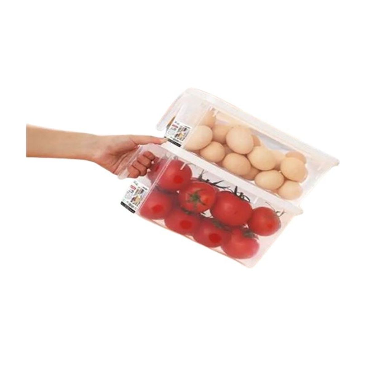 GENERICO - Taper Tupper Organizador Plastico Para Comida Nevera Tapa y Mango