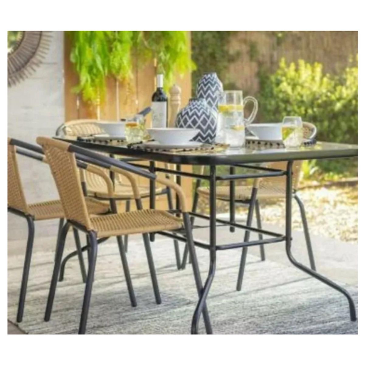 GENERICO - Juego De Comedor Para Terraza/ Capacidad 6 Personas / NgHome