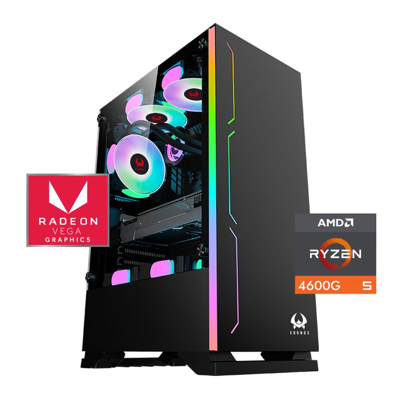 GIGABYTE - PC Gamer Dreamfyre 4: Ryzen 5 4600G, SSD M.2, RAM 16GB (3200MHz, D-Channel)