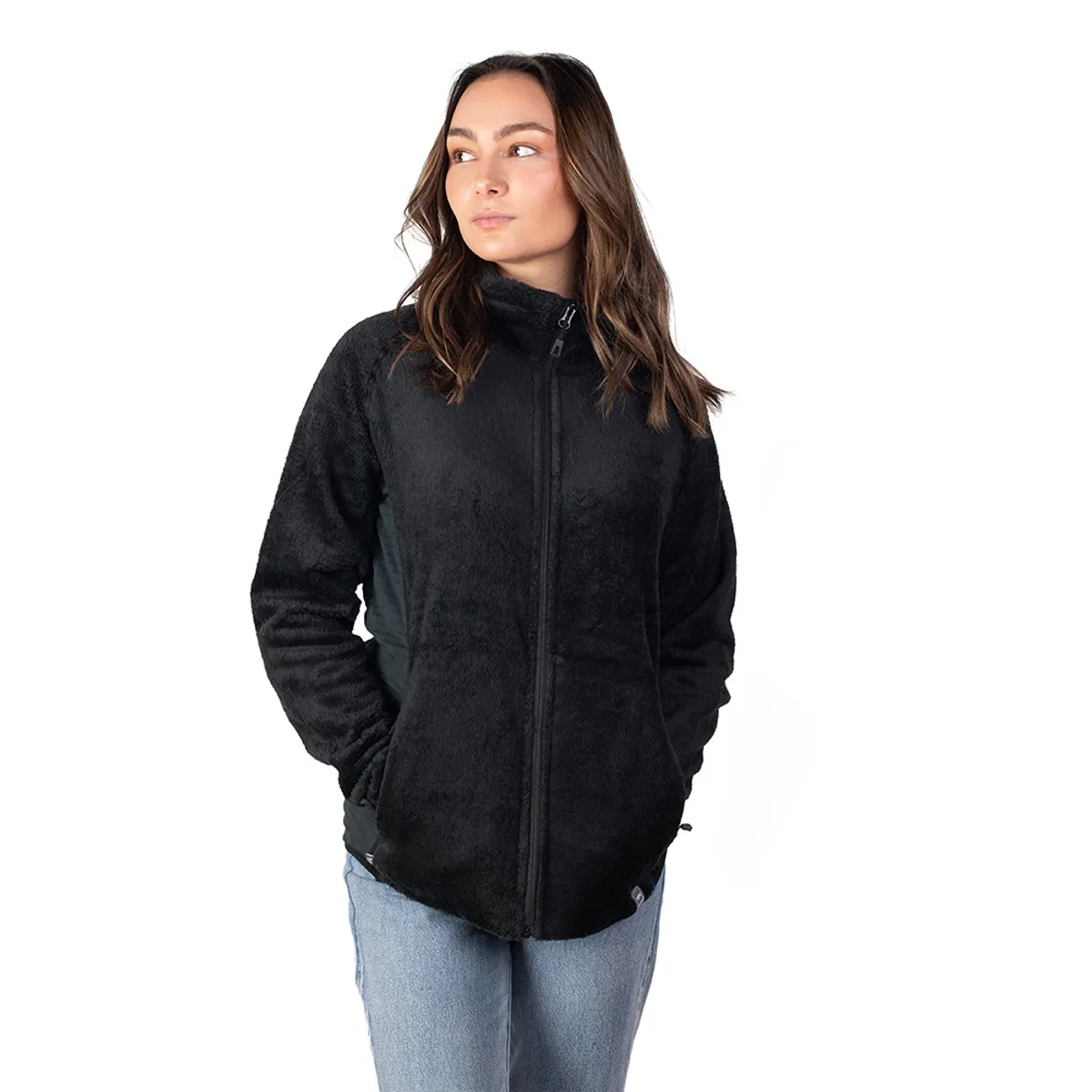 LENGA - Micropolar Sherpa Mujer Furry Grey Lenga