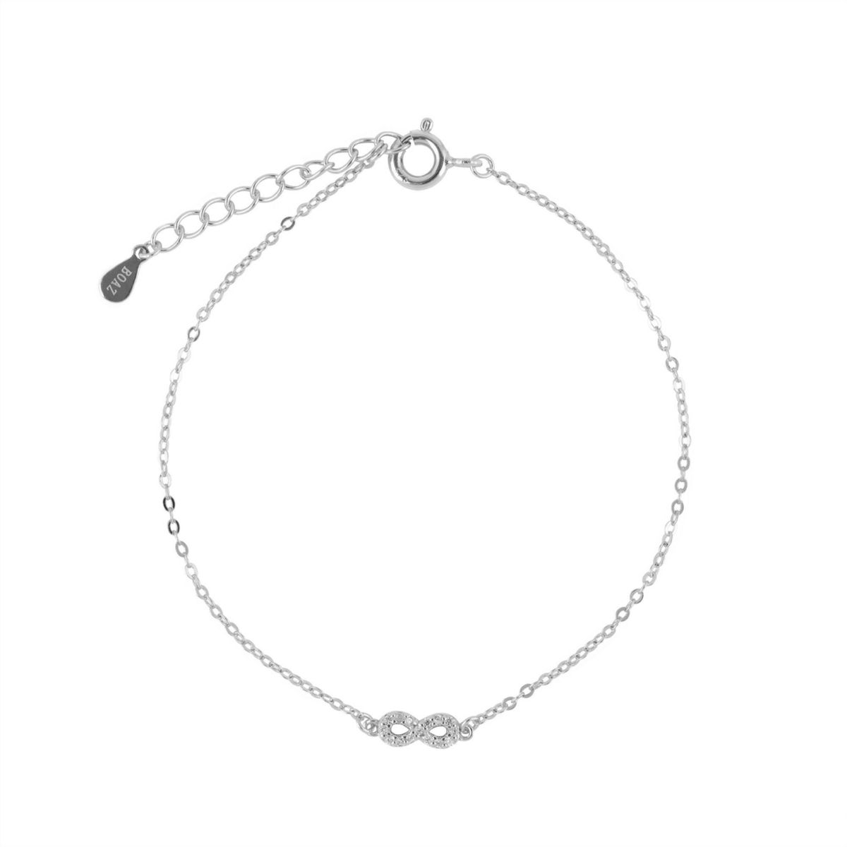 BOAZ JOYAS - PULSERA INFINITO PLATA