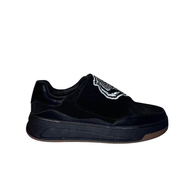 VANESSA GIL - ZAPATILLA DE CUERO TIGRE NEGRA
