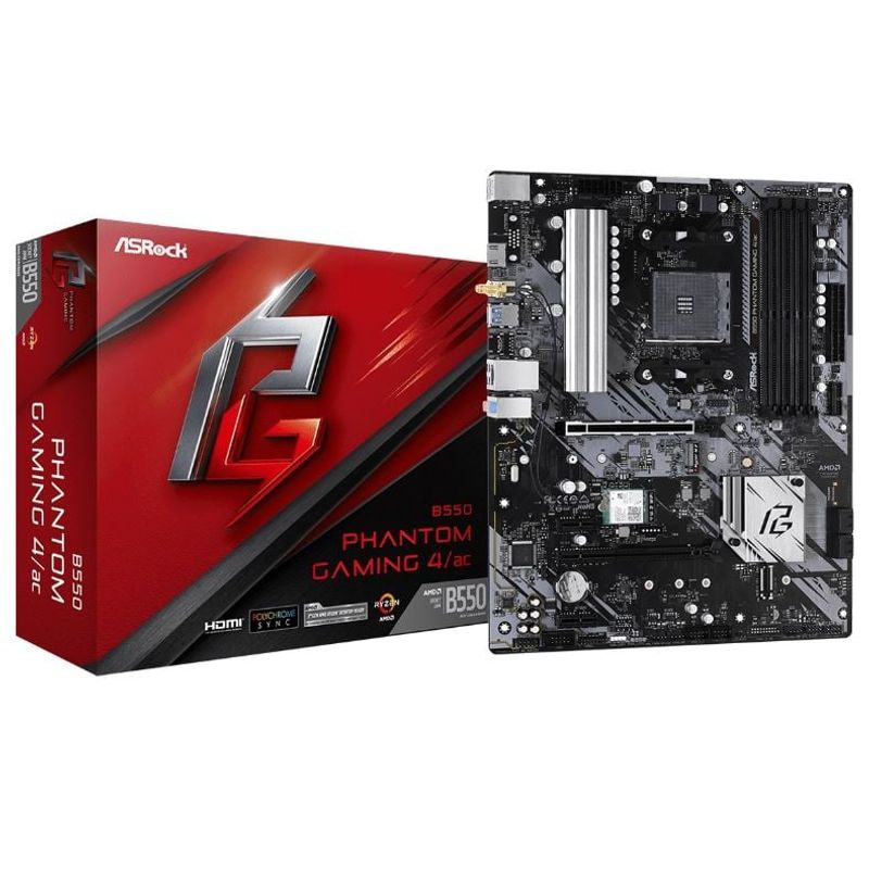 ASROCK - Placa Madre ASROCK B550 PHANTOM GAMING 4AC