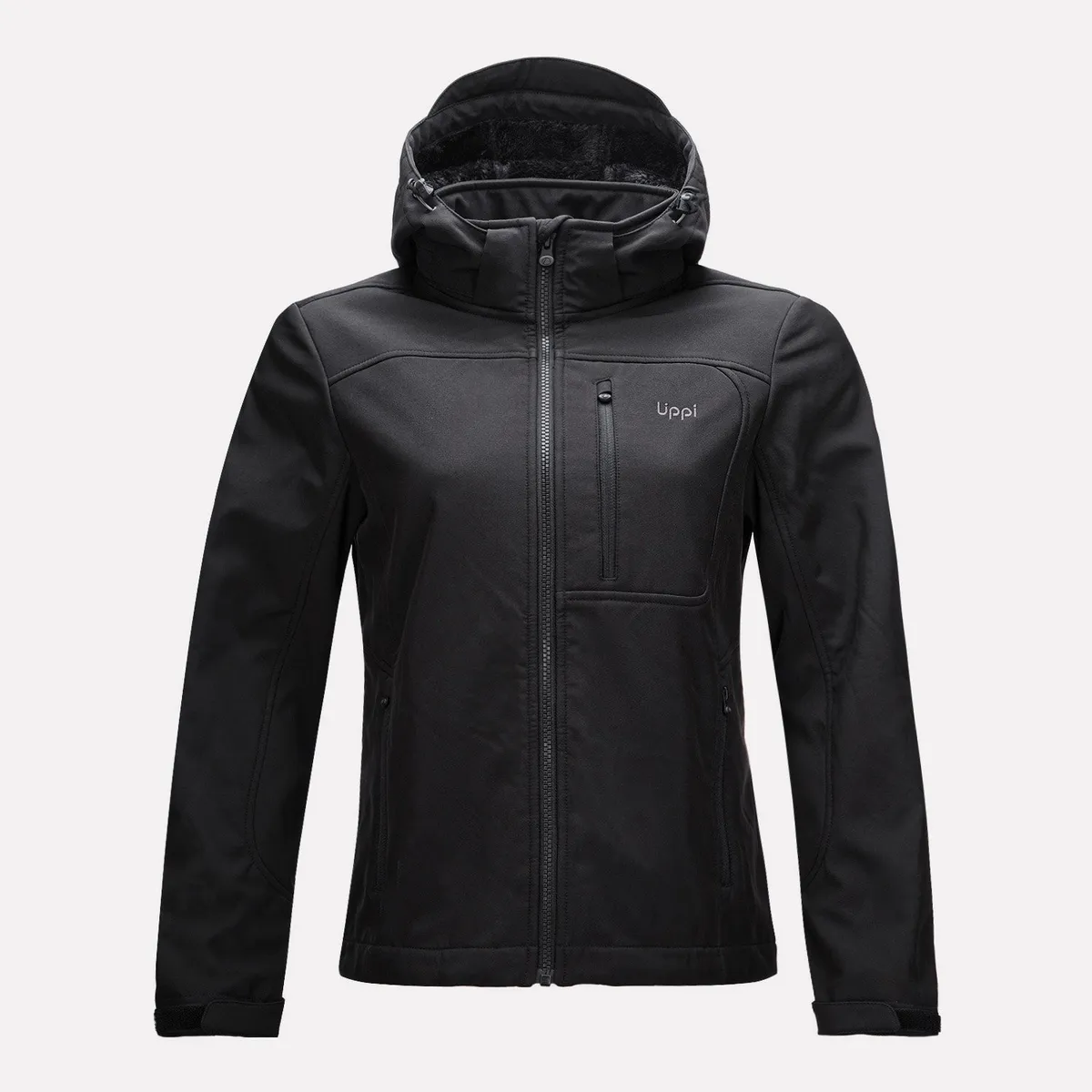 LIPPI - Chaqueta Mujer Macaya Softshell Hoody Jacket Negro Lippi