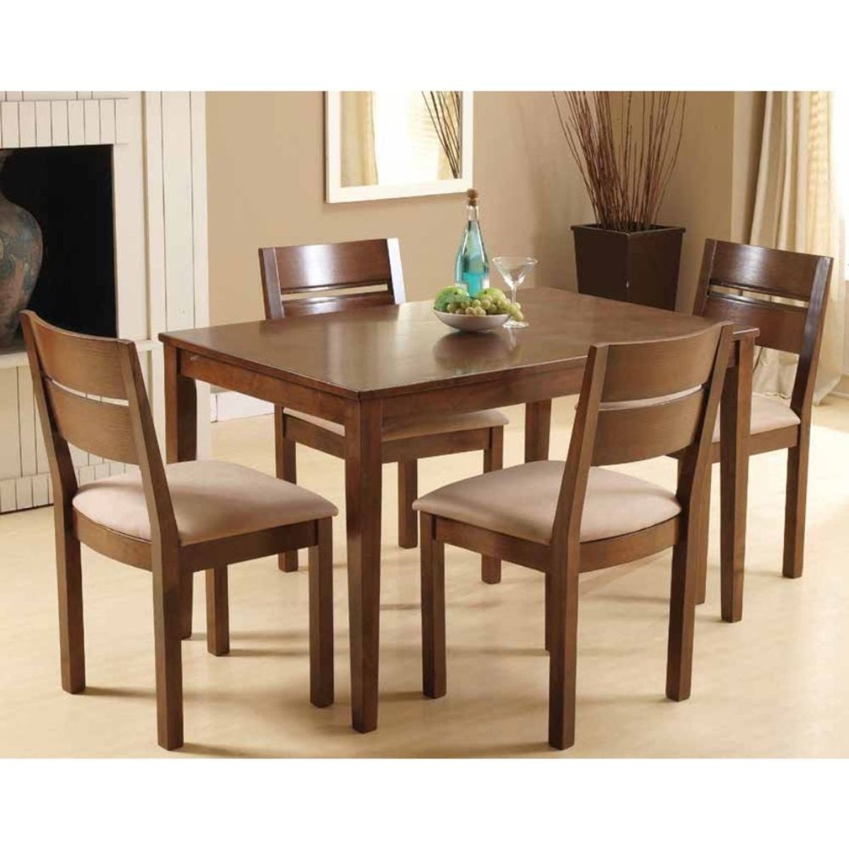 GENERICO - Juego Comedor 4 Sillas Envy