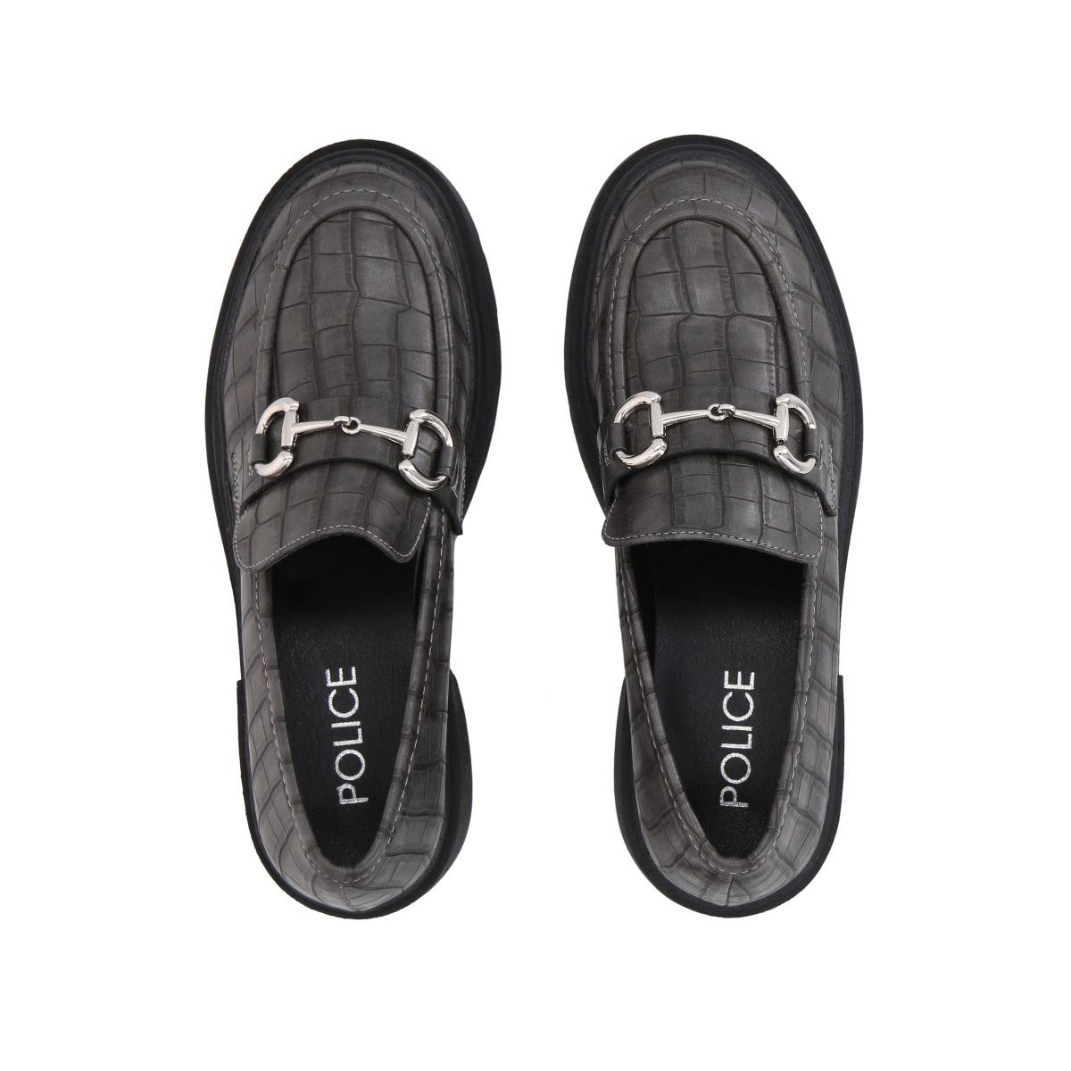 POLICE - Mocasín Mujer Negro/Gris Gretha  Police