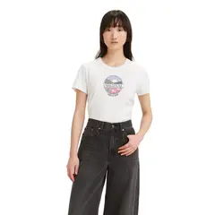 LEVIS - Polera Mujer Regular Fit Lisa Blanco