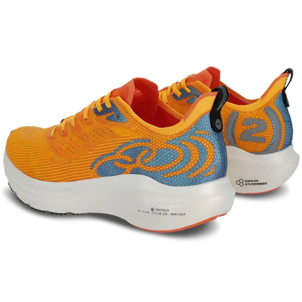 OLYMPIKUS - Zapatilla Running Mujer Corre Grafeno 2 Naranja