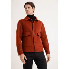 PERRY ELLIS - Chaqueta Hombre Lana Terracota