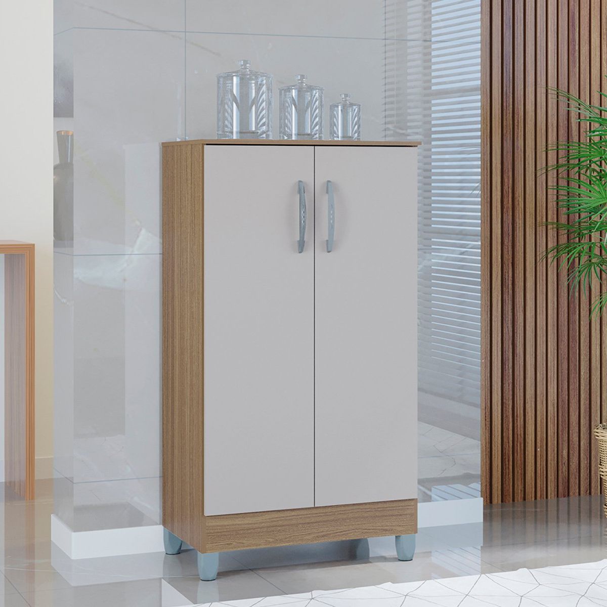 TAHUARI - Armario multiuso 1,10 Castaño