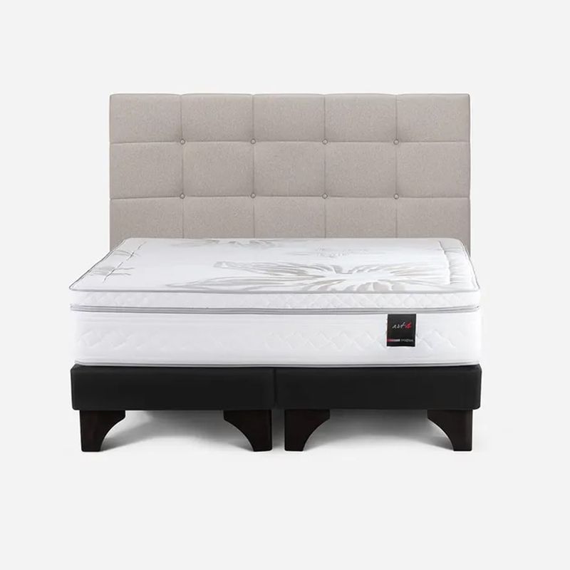 ROSEN - Cama Art 4 / 2 Plazas + Respaldo Issey Rosen