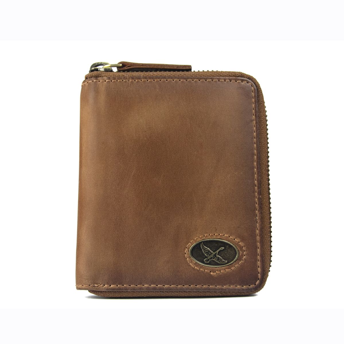 GINO RODINIS - Billetera de Cuero para Hombre Farm 138 Camel