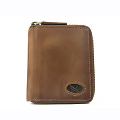 GINO RODINIS - Billetera de Cuero para Hombre Farm 138 Camel