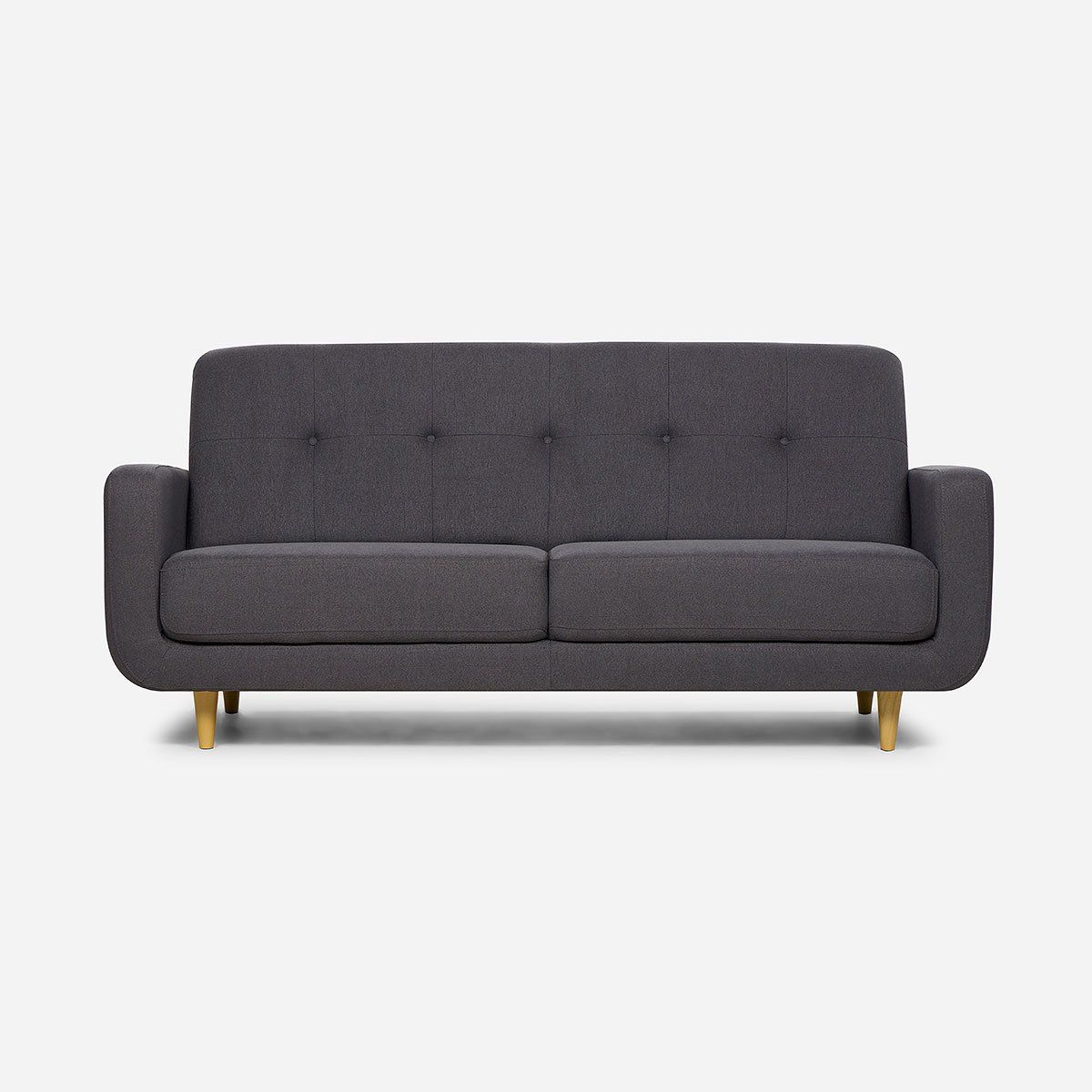 ROSEN - Sofá Rosen Sophia 3 Cuerpos Tela Grafito