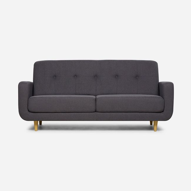 ROSEN - Sofá Rosen Sophia 3 Cuerpos Tela Grafito