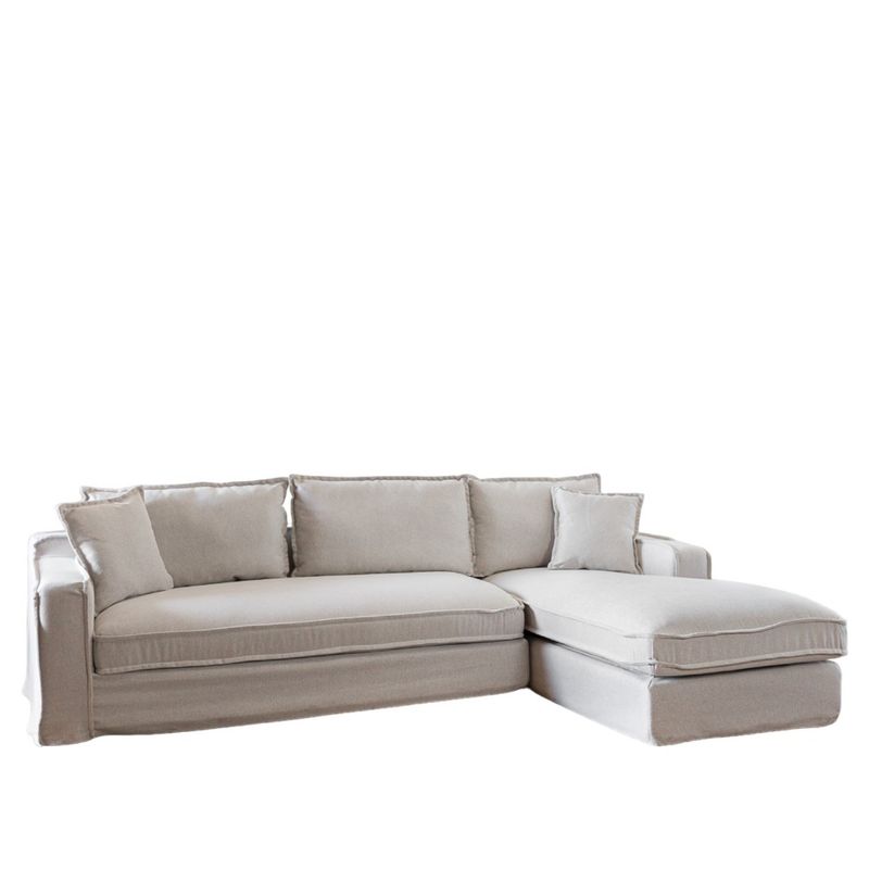 AMOBLE - Sofa Sven Seccional Derecho Beige H   Amoblé