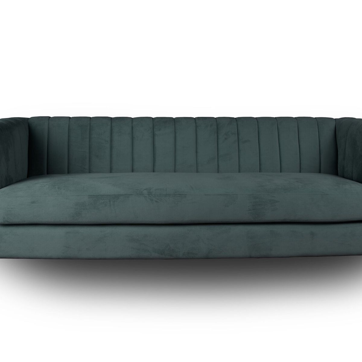 LATAM HOME - Sofá Sorrento 3 Cuerpos Tela Velvet Vivian Gris