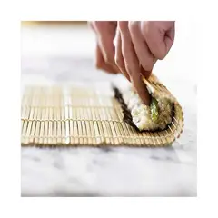 GENERICO - Esterilla Delgada De Bambú Para Sushi Sudare 24x24cm Cocina