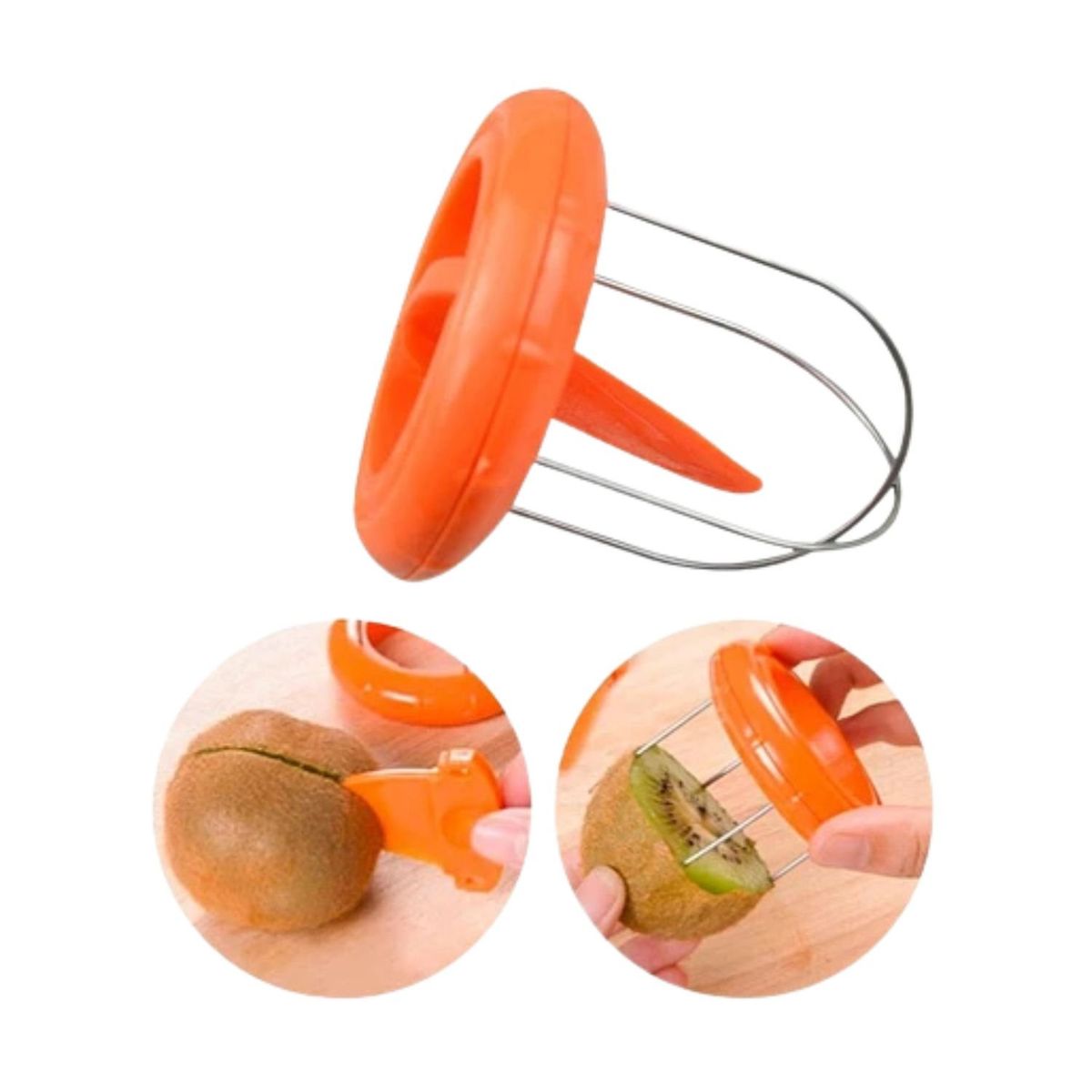 GENERICO - Cortador Pelador De Kiwi Cocina Fruta 7cm Accesorio Cocina