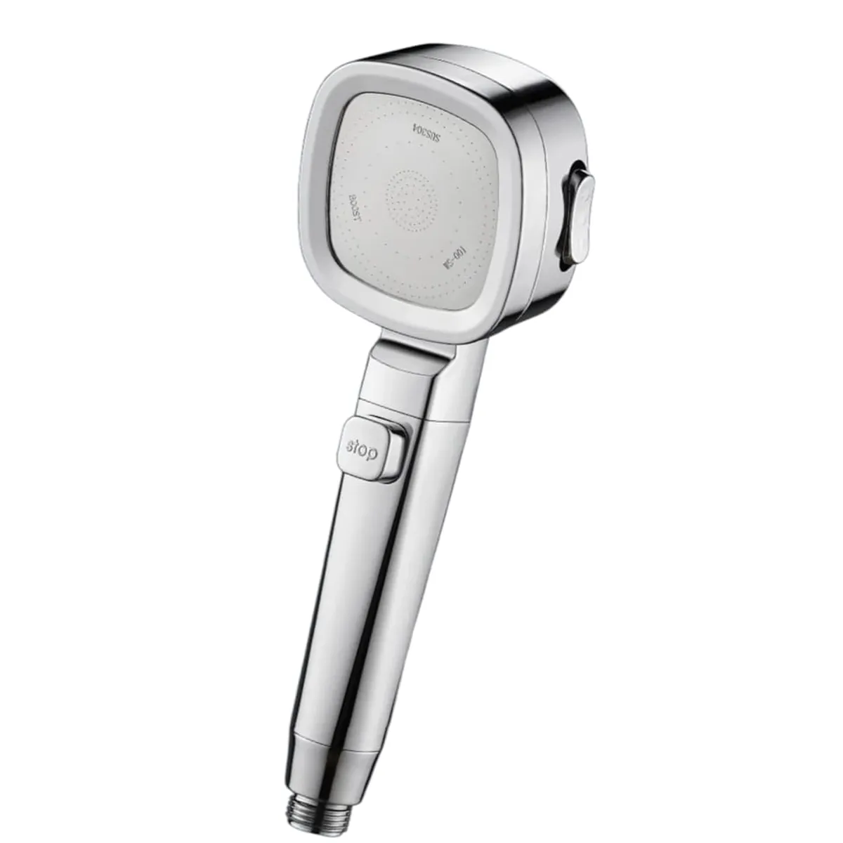 GENERICO - Cabezal Ducha Turbo 4 Funciones Alta Presion Ahorro Agua