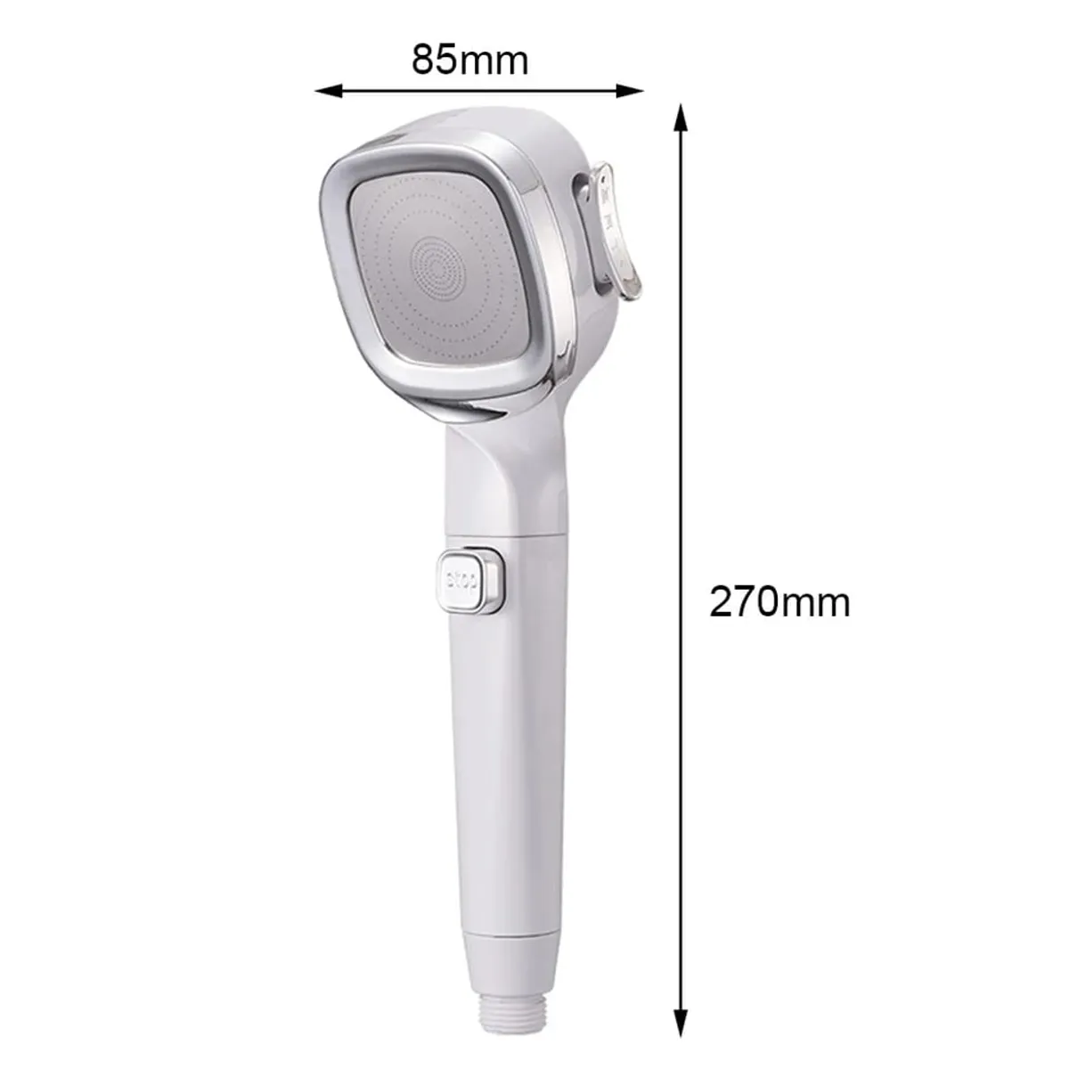 GENERICO - Cabezal Ducha Turbo 4 Funciones Alta Presion Ahorro Agua