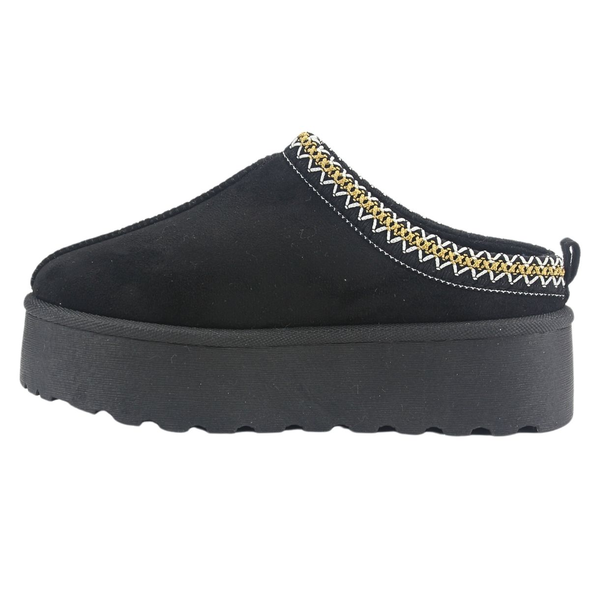 CHALADA - Pantufla Mujer Negro Comfort Chalada Pinguih-3