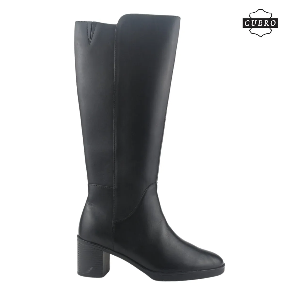 CHALADA - Bota Mujer Negro Casual de Cuero Chalada Puelo-3