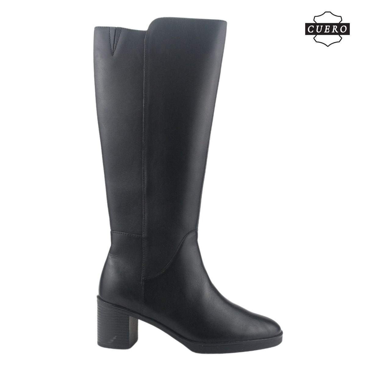 CHALADA - Bota Mujer Negro Casual de Cuero Chalada Puelo-3