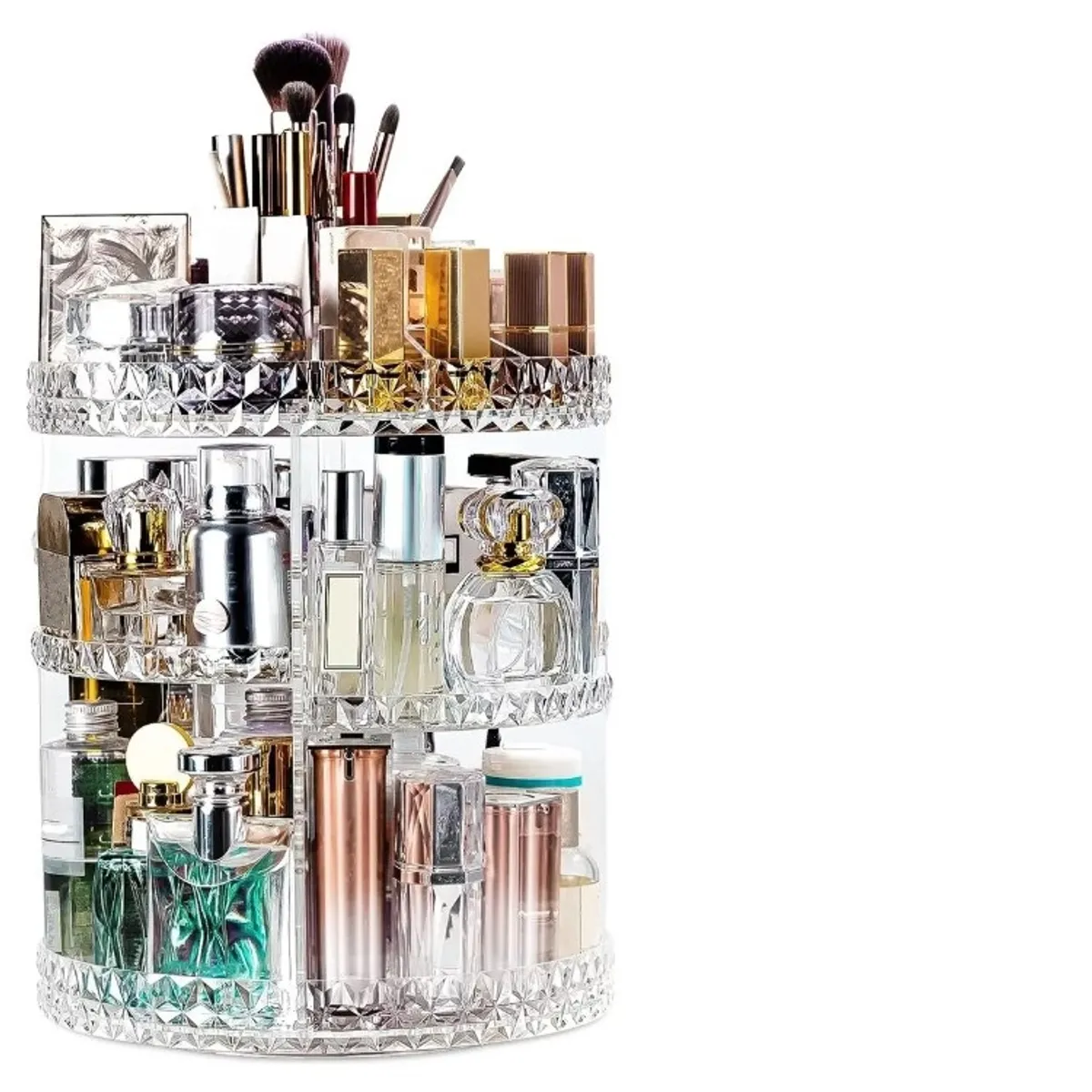 GENERICO - Organizador De Maquillaje Cosmetiquero Giratorio 360 Grados