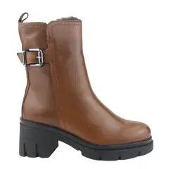 CHALADA - Botin Mujer Café Casual Cereza-1