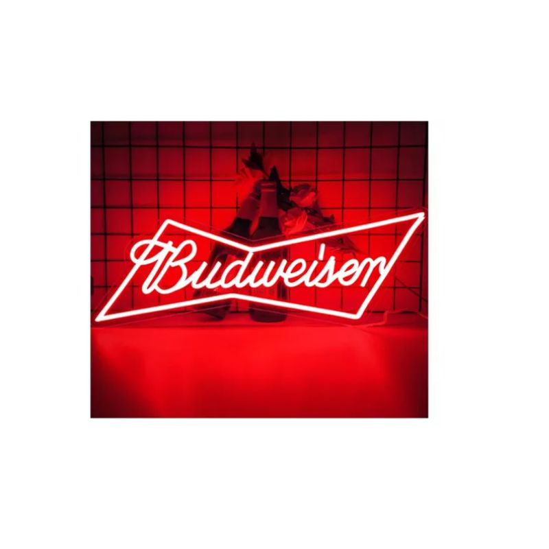 GENERICO - Letrero Led Neon Budweiser Cerveza Bar 2056cm Luminoso