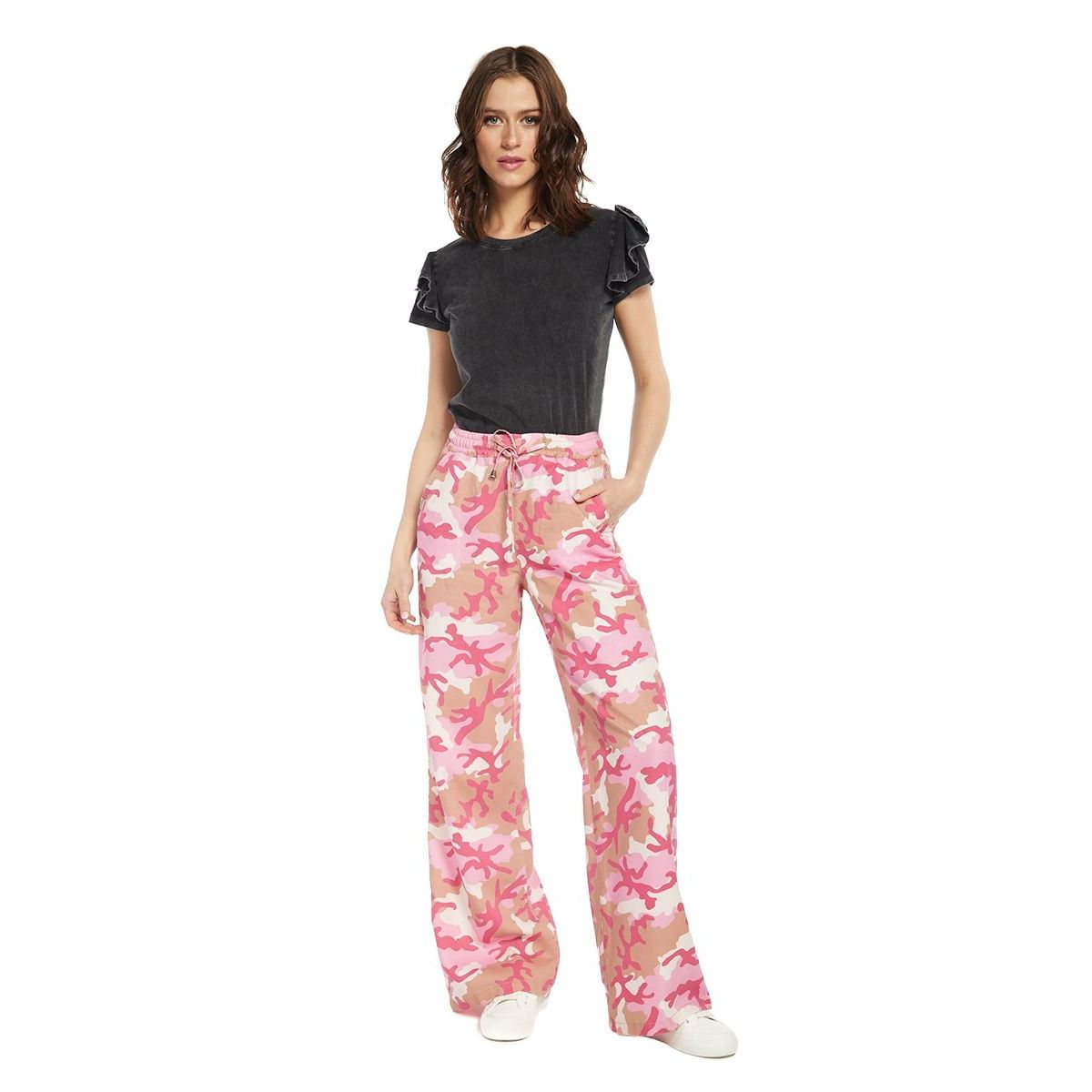 AMALIA JEANS - Jeans Mujer Wide Leg 4499 Rosa Amalia Jeans