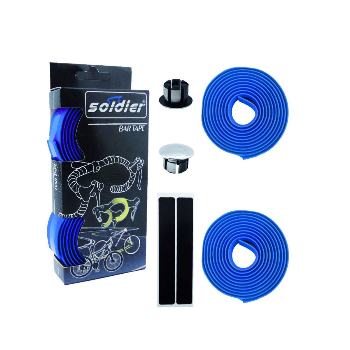 GENERICO - Cinta Manillar Protector Manubrio Bicicletas Soft Eva Soldie