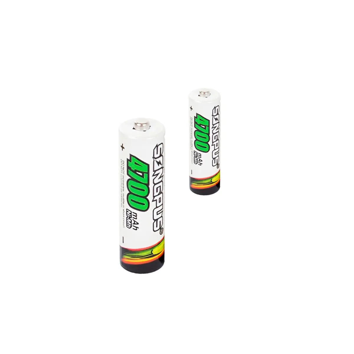 GENERICO - Pack 2 Pilas Bateria AA Recargable 4700 Mah Uso Universal
