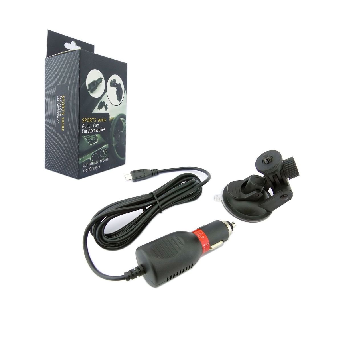 GENERICO - Adaptador Cargador Auto Usb 5v para Camara con Porta Camara