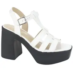 VIA MARTE - Sandalia Mujer Blanco Casual 23-11104