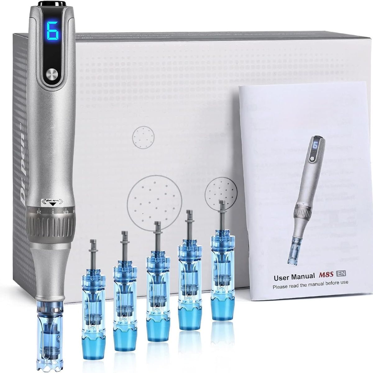 GENERICO - Dermapen Dr Pen M8s 6 Cartuchos De Regalo