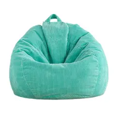 AUCKLAND OUTDOOR - Puff Pera Cotele 90X110 Cm Turquesa