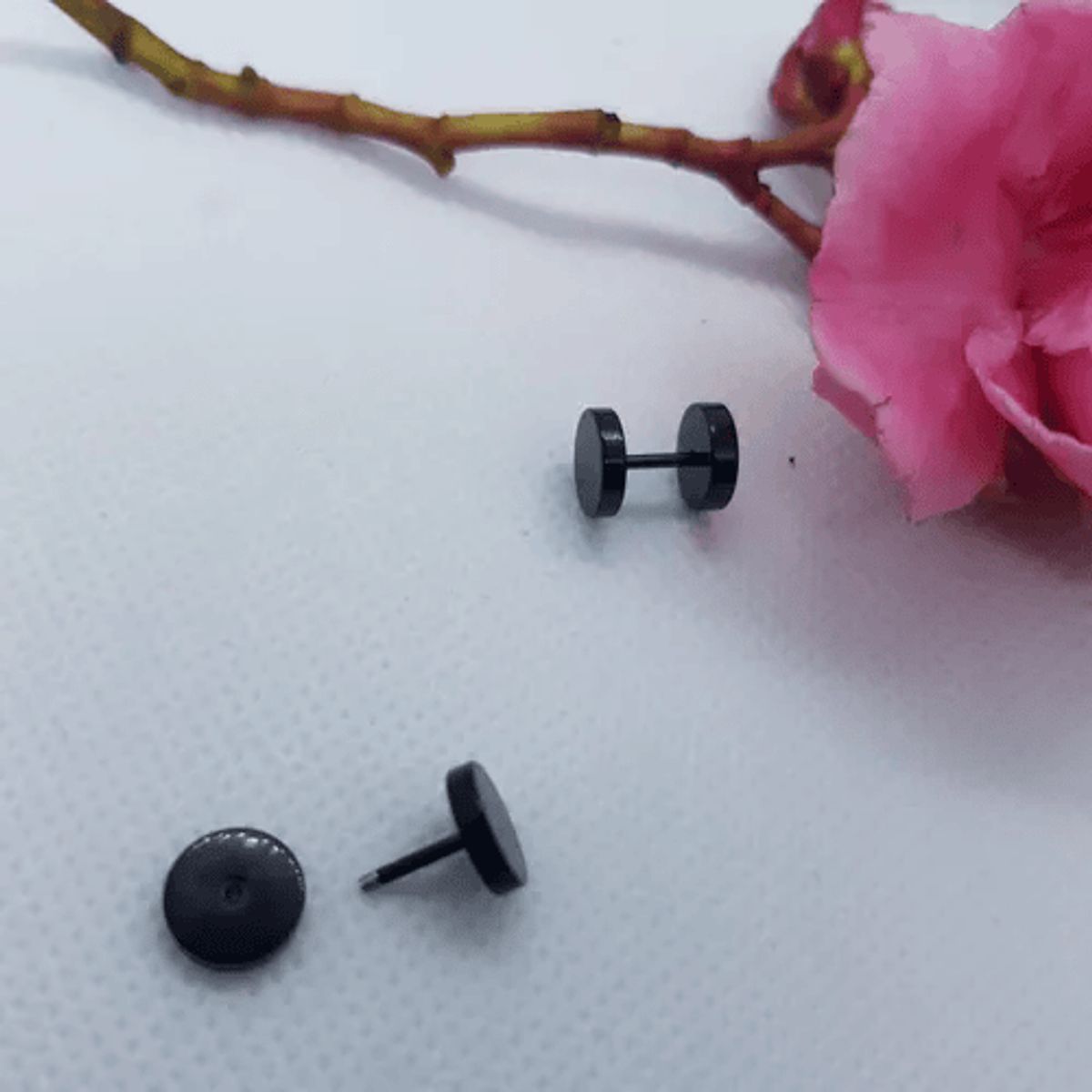 ELBAULDEJUMA - Aros punk redondos rock acero negros hombre mujer