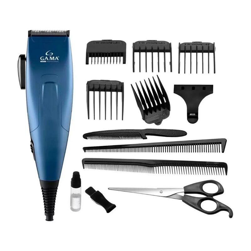 GAMA - Cortadora de Pelo Gama Gm562 Magnético 13 Piezas Azul