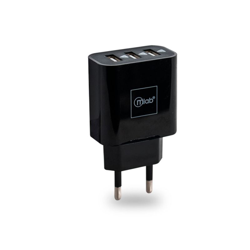 MLAB - Kit 2 En 1 Cargador Usb Android Mlab Color Negro