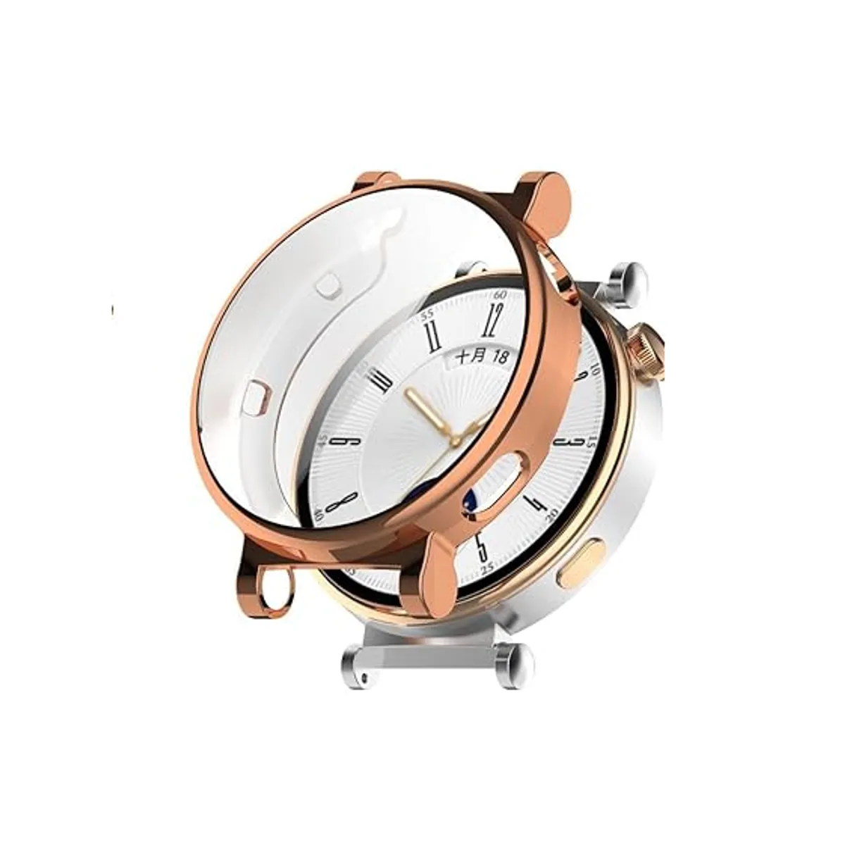 GENERICO - Protector Silicona Para Huawei Watch GT4 41mm Rosa Gold