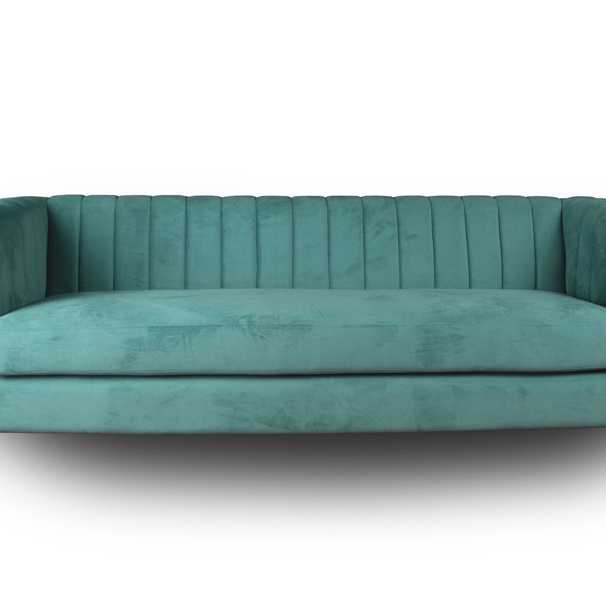 LATAM HOME - Sofá Sorrento 3 Cuerpos Tela Velvet Vivian Verde